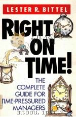RIGHT ON TIME!     PDF电子版封面  0070055858  LESTER R.BITTEL 