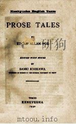 PROSE TALES EDITED WITH NOTES   1930  PDF电子版封面     