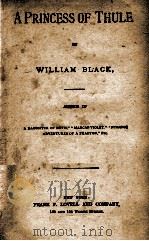 A PRINCESS OF THULE     PDF电子版封面    WILLIAM BLACK 