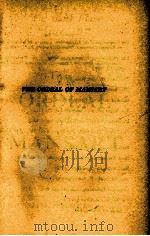 THE ORDEAL OF MANSART BOOK ONE（1957 PDF版）