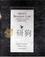 ORWIN'S BUSINESS LAW CONCEPTS ANALYSIS PERSPECTIVES     PDF电子版封面  0256091781  ELLIOT I.KLAYMAN 