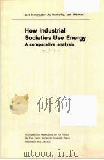 HOW INDUSTRIAL SOCIETIES USE ENERGY A COMPARATIVE ANALYSIS     PDF电子版封面     