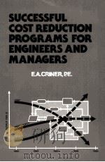 SUCCESSFUL COST REDUCTION PROGRAMS FOR ENGINEERS AND MANAGERS（ PDF版）