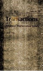 TRANSACTIONS OF THE AMERICAN MATHEMATICAL SOCIETY VOLUME309（ PDF版）