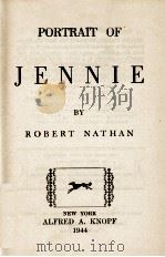 PORTRAIT OF JENNIE   1944  PDF电子版封面    ROBERT NATHAN 