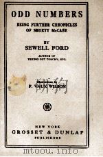 ODD NUMBERS   1912  PDF电子版封面    SEWELL FORD 