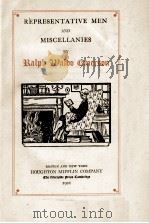 REPRESENTATIVE MEN AND MISCELLANIES   1921  PDF电子版封面    RALPH WALDO EMERSON 