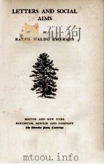 LETTERS AND SOCIAL AIMS   1921  PDF电子版封面    RALPH WALDO EMERSON 