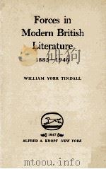 FORCES IN MODERN BRITISH LITERATURE 1885-1946（1947 PDF版）