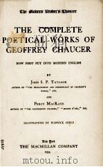 THE COMPLETE POETICAL WORKS OF GEOFFREY CHAUCER（1934 PDF版）