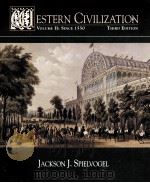 WESTERN CIVILIZATION VOLUMEⅡ:SINCE 1550     PDF电子版封面  0314205268   