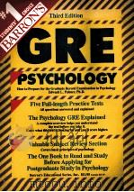 GRE PSYCHOLOGY THIRD EDITION     PDF电子版封面  0812041925   