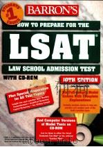 BARRON'S HOW TO PREPARE FOR TEH LSAT LAW SCHOOL ADMISSION TEST     PDF电子版封面  0764174525   