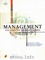 MANAGEMENT CHALLENGES FOR TOMORROW'S LEADERS     PDF电子版封面     