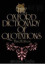 The Oxford Dictionary of Quotations  THIRD EDITION     PDF电子版封面     