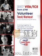 VITA/TCE 2007 Volunteer Test/Retest Form 6744     PDF电子版封面     