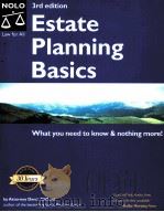 Estate Planning Basics  3rd edition     PDF电子版封面  1413303528   
