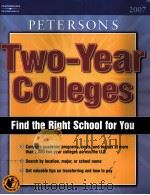 PETERSON‘S TWO-YEAR COLLEGES 2007     PDF电子版封面     