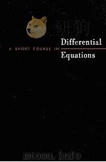 A SHORT COURSE IN Differential Equations     PDF电子版封面     