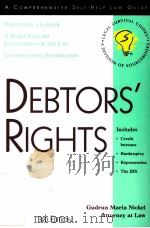 DEBTORS'RIGHTS     PDF电子版封面     