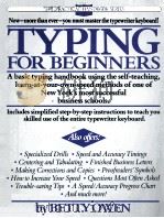TYPING FOR BEGINNERS BY BETTY OWEN（ PDF版）