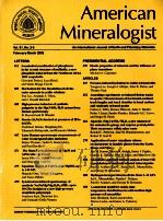 MAERICAN MINERALOGIST AN INTERNATIONAL JOURNAL OF EARTH AND PLANETARY MATERIALS  VOL.91 NO.2-3 FEBRU     PDF电子版封面     