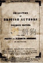 COLLECTION OF BRITISH AUTHORS VOL. 1216     PDF电子版封面     