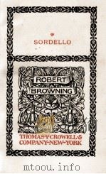 STRAFFORD-SORDELLO   1898  PDF电子版封面    ROBERT BROWNING 