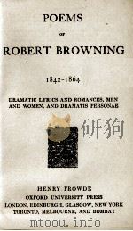 POEMS OF ROBERT BROWNING 1842-1864（1912 PDF版）