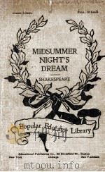 A MIDSUMMER'NIGHT'S DREAM（ PDF版）