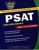 PSAT 2003-2004 EDITION  Higher Score Guaranteed     PDF电子版封面  074324155X   