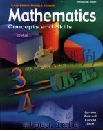 CALIFORNIA MIDDLE SCHOOL Mathematics Concepts and Skills course1     PDF电子版封面  0618050450   