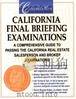 CALIFORNIA FINAL BRIEFING EXAMINATIONS     PDF电子版封面     