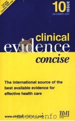 Clinical evidence concise  10issue     PDF电子版封面     