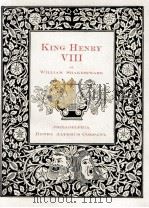 KING HENRY VIII     PDF电子版封面     