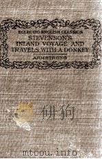 AN INLAND VOYAGE AND TRAVELS WITH A DONKEY（1913 PDF版）