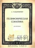 戈尔顿维捷尔曲：多声小奏鸣曲（钢琴）  俄文（1954 PDF版）
