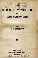 THE STICKIT MINISTER AND SOME COMMON MEN（ PDF版）