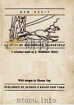 STORIES BY KATHERINE MANSFIELD（1934 PDF版）
