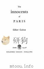THE INNOCENTS OF PARIS   1948  PDF电子版封面    GILBERT CESBRON 