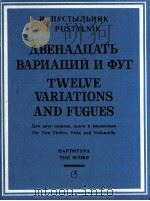 12首变奏曲和赋格  总谱  列宁格勒《苏联作曲家》  俄文   1985  PDF电子版封面     