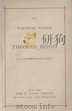 THE POETICAL WORKS OF THOMAS HOOD     PDF电子版封面     