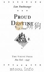 PROUD DESTINY   1947  PDF电子版封面     