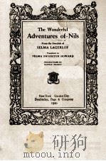 THE WONDERFUL ADVENTURES OF NILS   1920  PDF电子版封面     