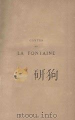 CONTES DE LA FONTAINE     PDF电子版封面     