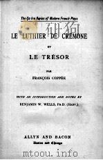 LE LUTHIER DE CREMONE ET LE TRESOR   1896  PDF电子版封面     