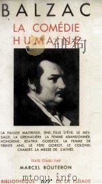 LA COMEDIE HUMAINE VOL.II   1951  PDF电子版封面     