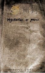 MYSTERIES OF PARIS     PDF电子版封面     