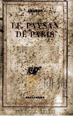 LE PAYSAN DE PARIS   1926  PDF电子版封面     