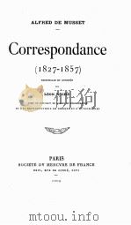 CORRESPONDANCE (1827-1857)     PDF电子版封面     